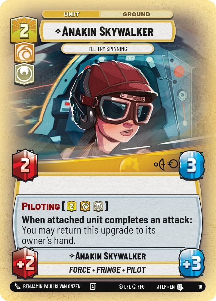 Image for Anakin Skywalker - I'll Try Spinning (Jump to Lightspeed - Weekly Play Promos) (16) - Star Wars: Unlimited