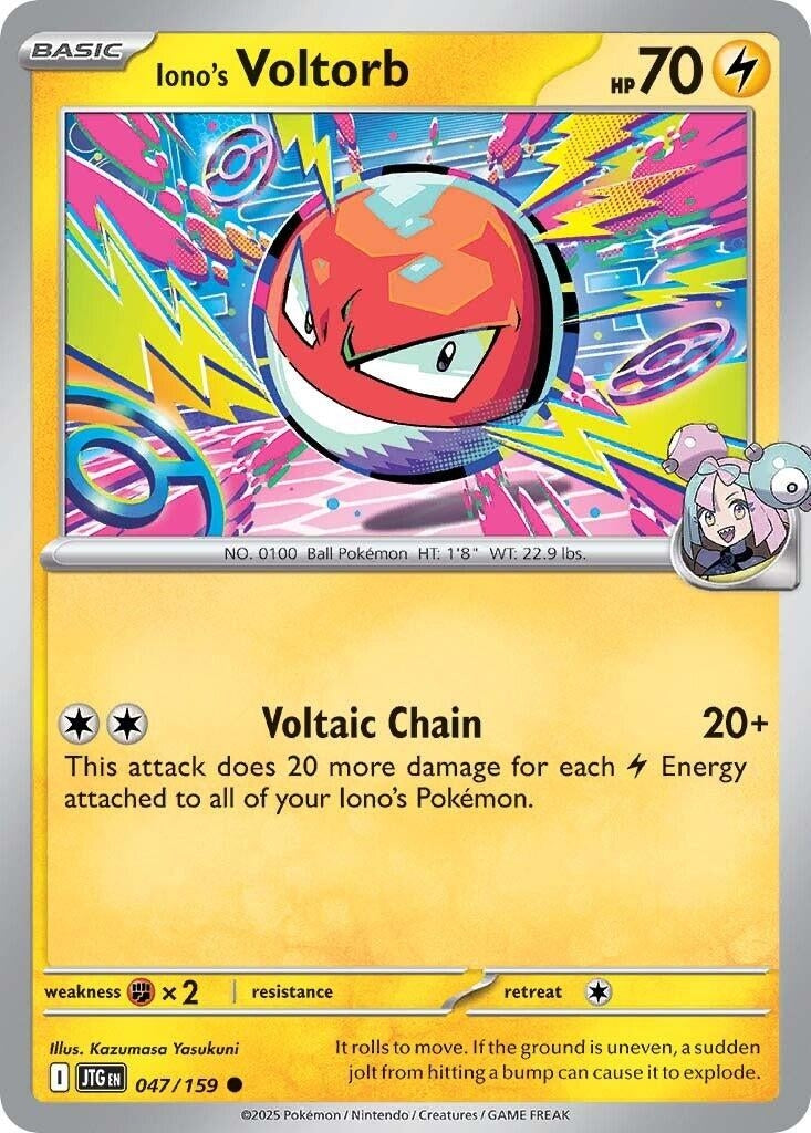 Image for Iono's Voltorb (SV09: Journey Together) (047/159) - Pokemon