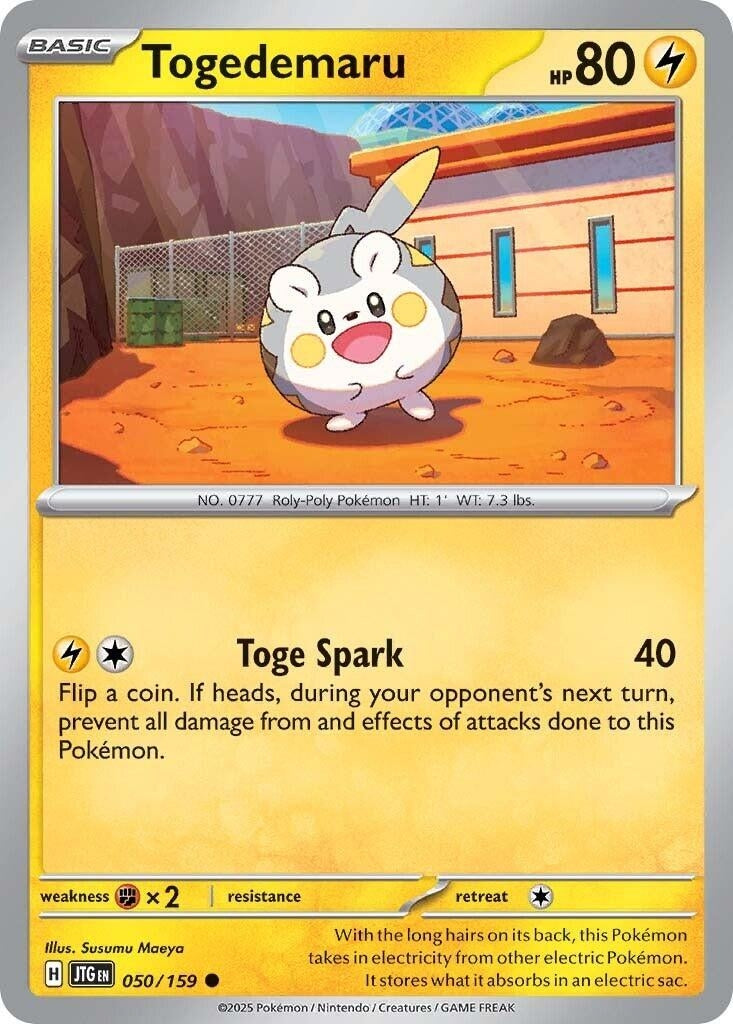 Image for Togedemaru (SV09: Journey Together) (050/159) - Pokemon