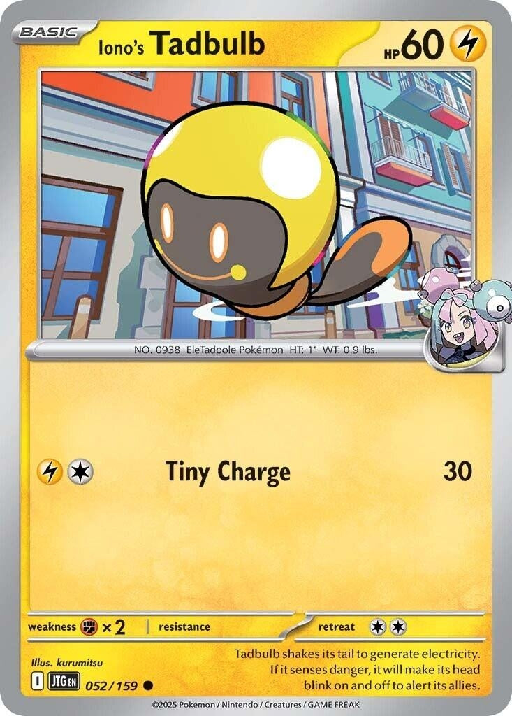 Image for Iono's Tadbulb (SV09: Journey Together) (052/159) - Pokemon