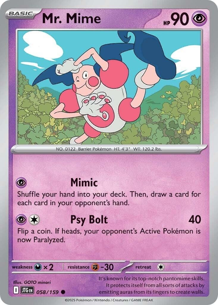 Image for Mr. Mime (SV09: Journey Together) (058/159) - Pokemon