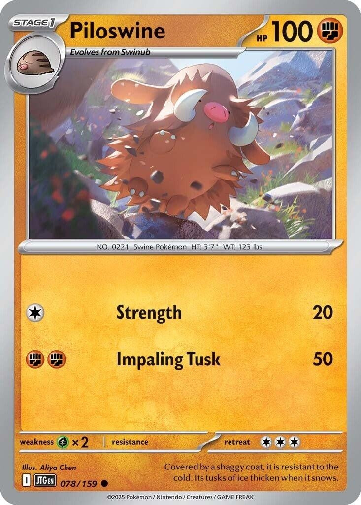 Image for Piloswine (SV09: Journey Together) (078/159) - Pokemon