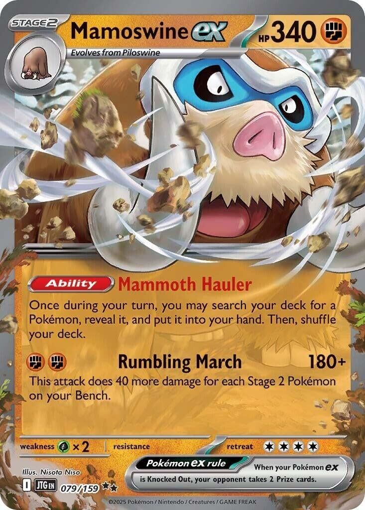 Image for Mamoswine ex (SV09: Journey Together) (079/159) - Pokemon