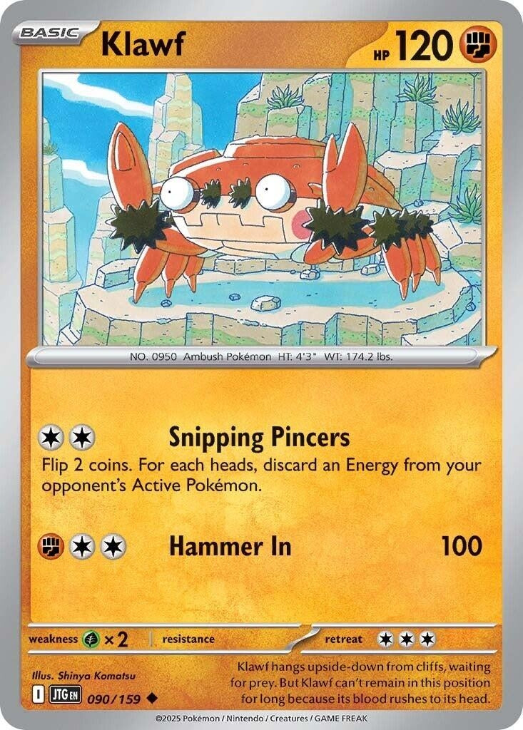 Image for Klawf (SV09: Journey Together) (090/159) - Pokemon
