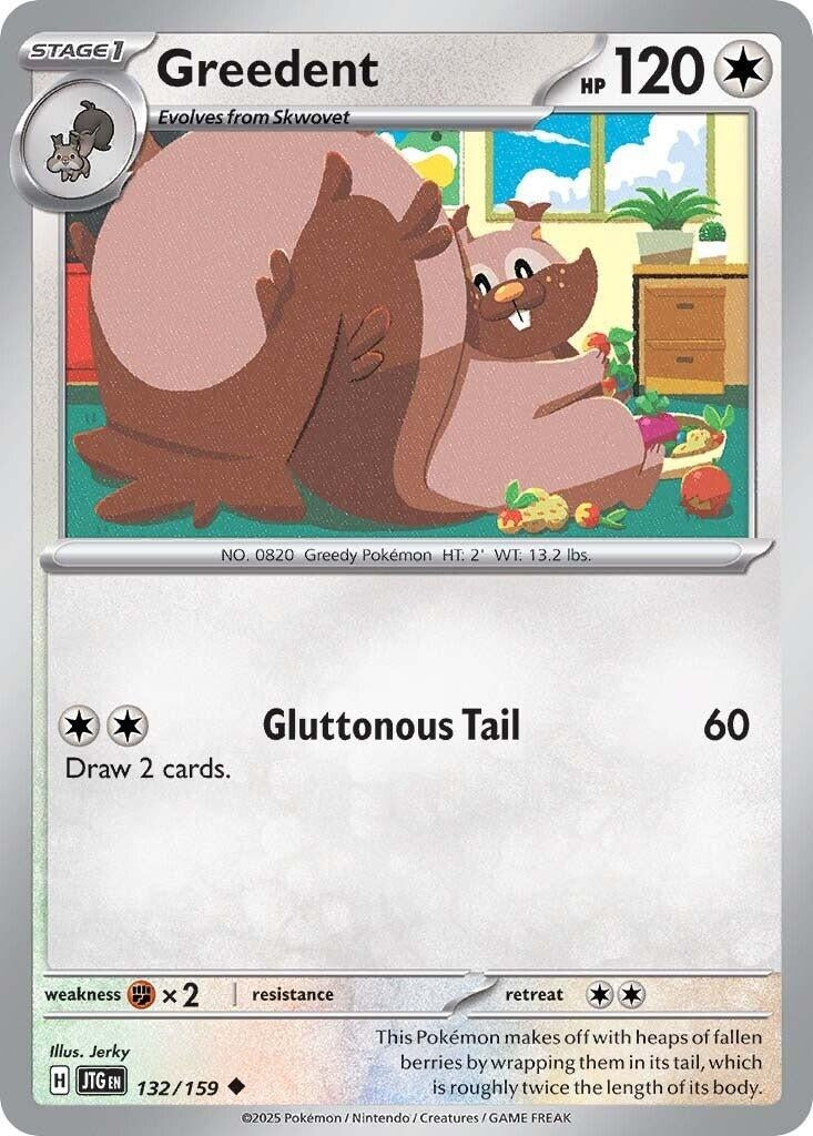 Image for Greedent (SV09: Journey Together) (132/159) - Pokemon