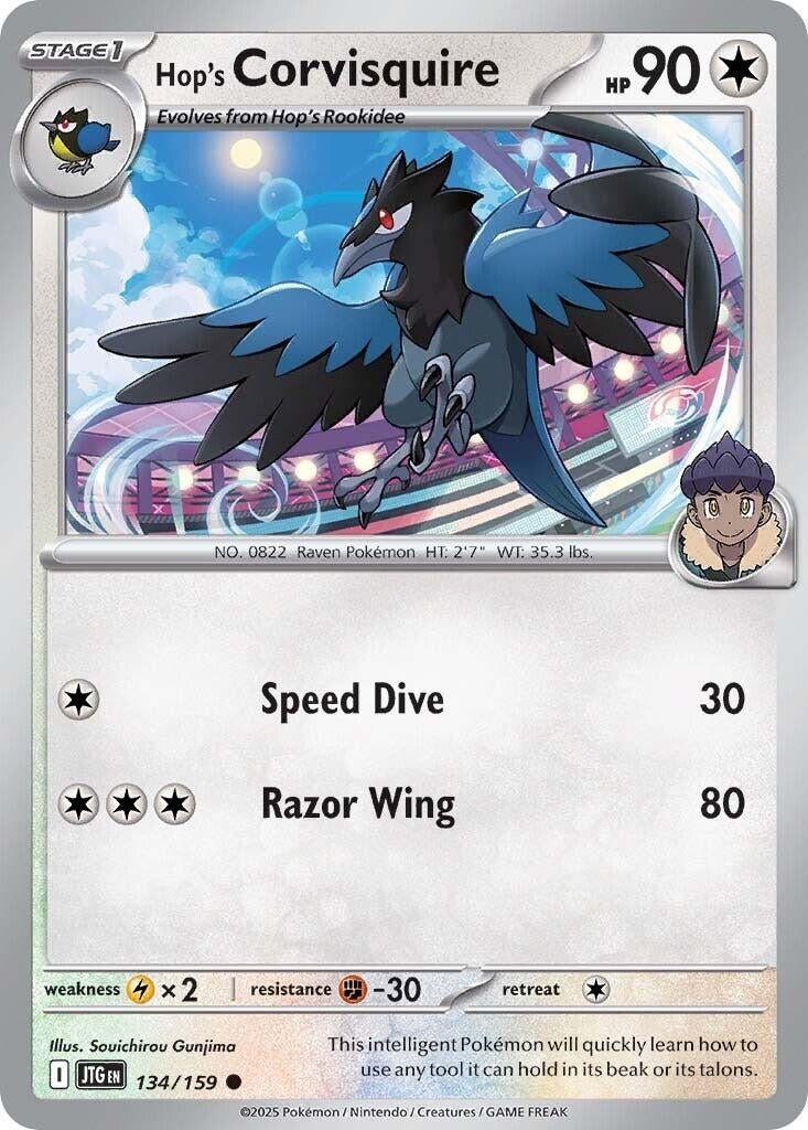Image for Hop's Corvisquire (SV09: Journey Together) (134/159) - Pokemon