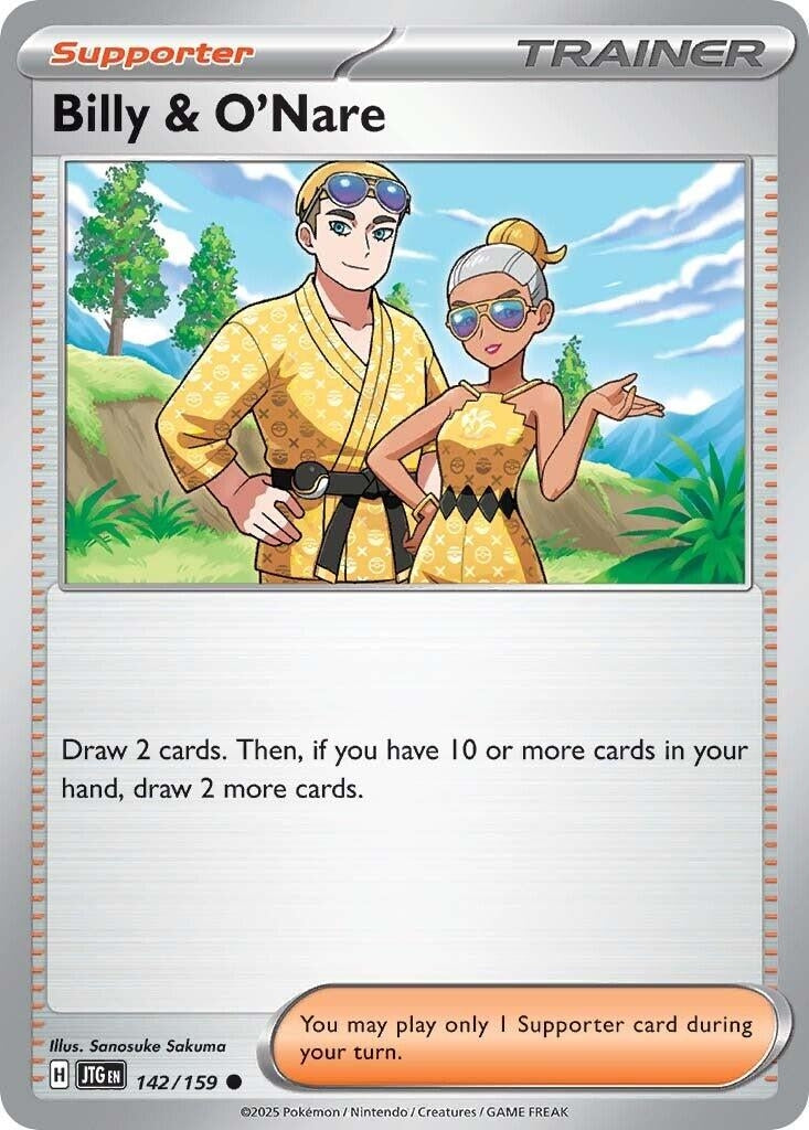 Image for Billy & O'Nare (SV09: Journey Together) (142/159) - Pokemon