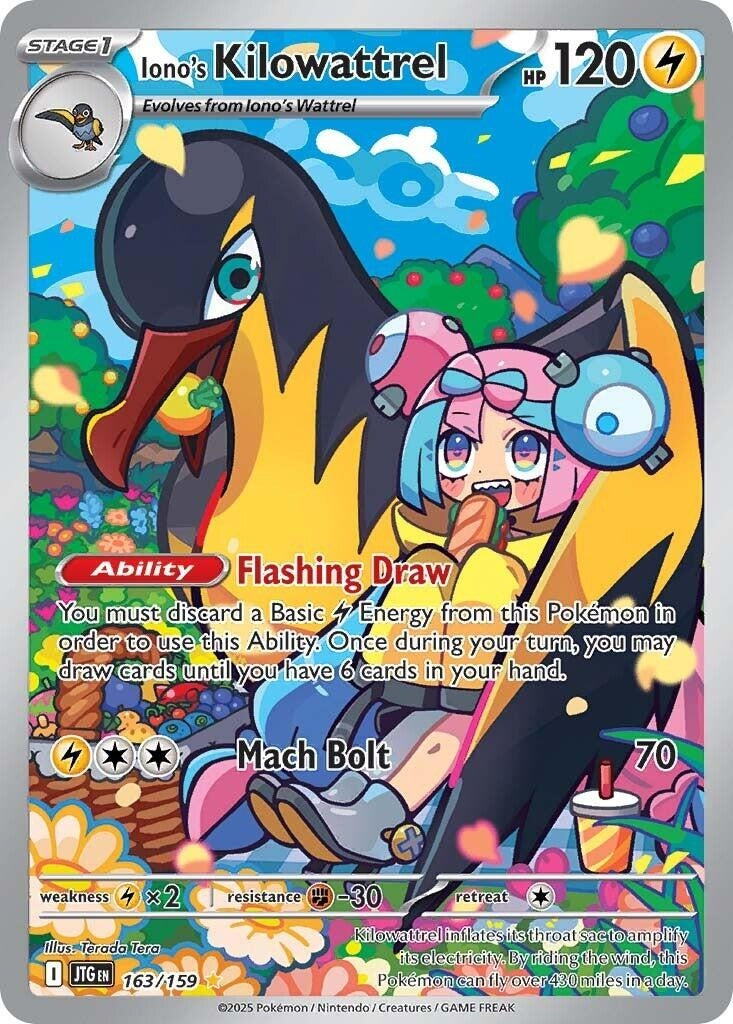 Image for Iono's Kilowattrel (SV09: Journey Together) (163/159) - Pokemon