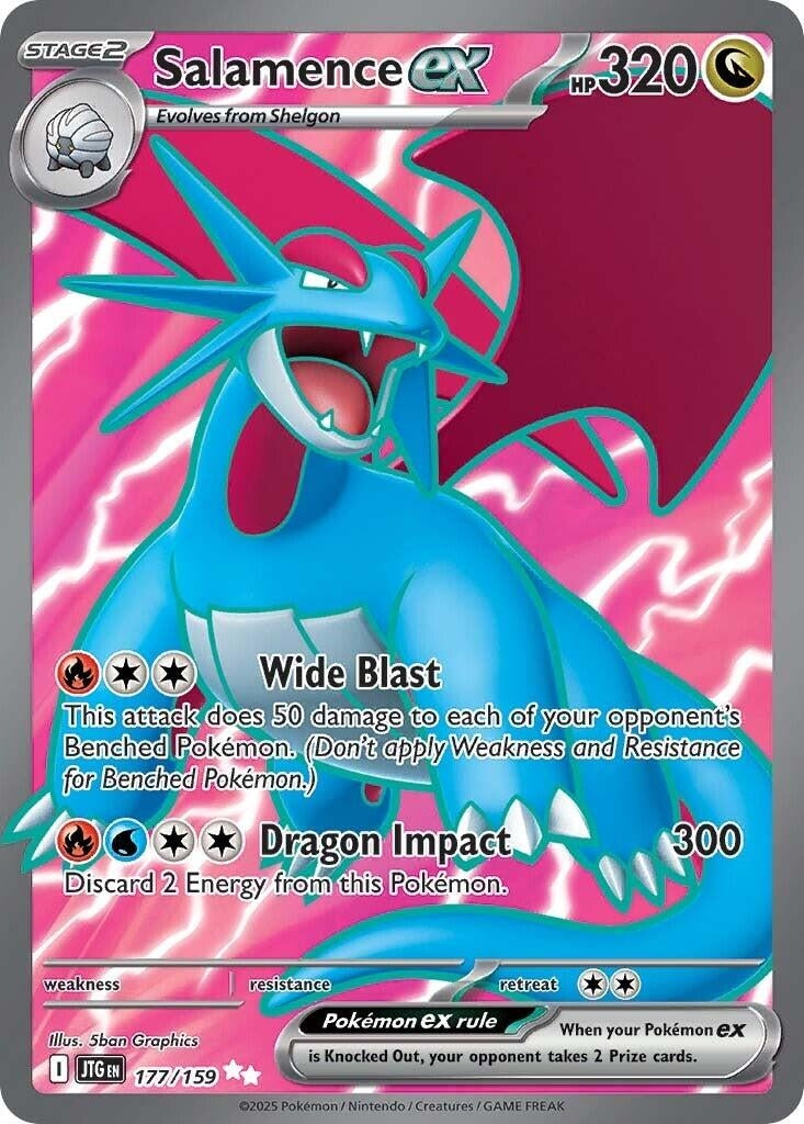 Image for Salamence ex (SV09: Journey Together) (177/159) - Pokemon