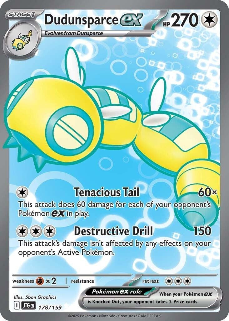 Image for Dudunsparce ex (SV09: Journey Together) (178/159) - Pokemon