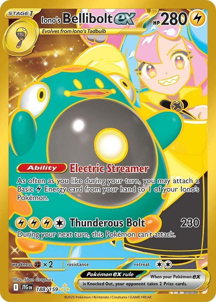 Image for Iono's Bellibolt ex (SV09: Journey Together) (188/159) - Pokemon
