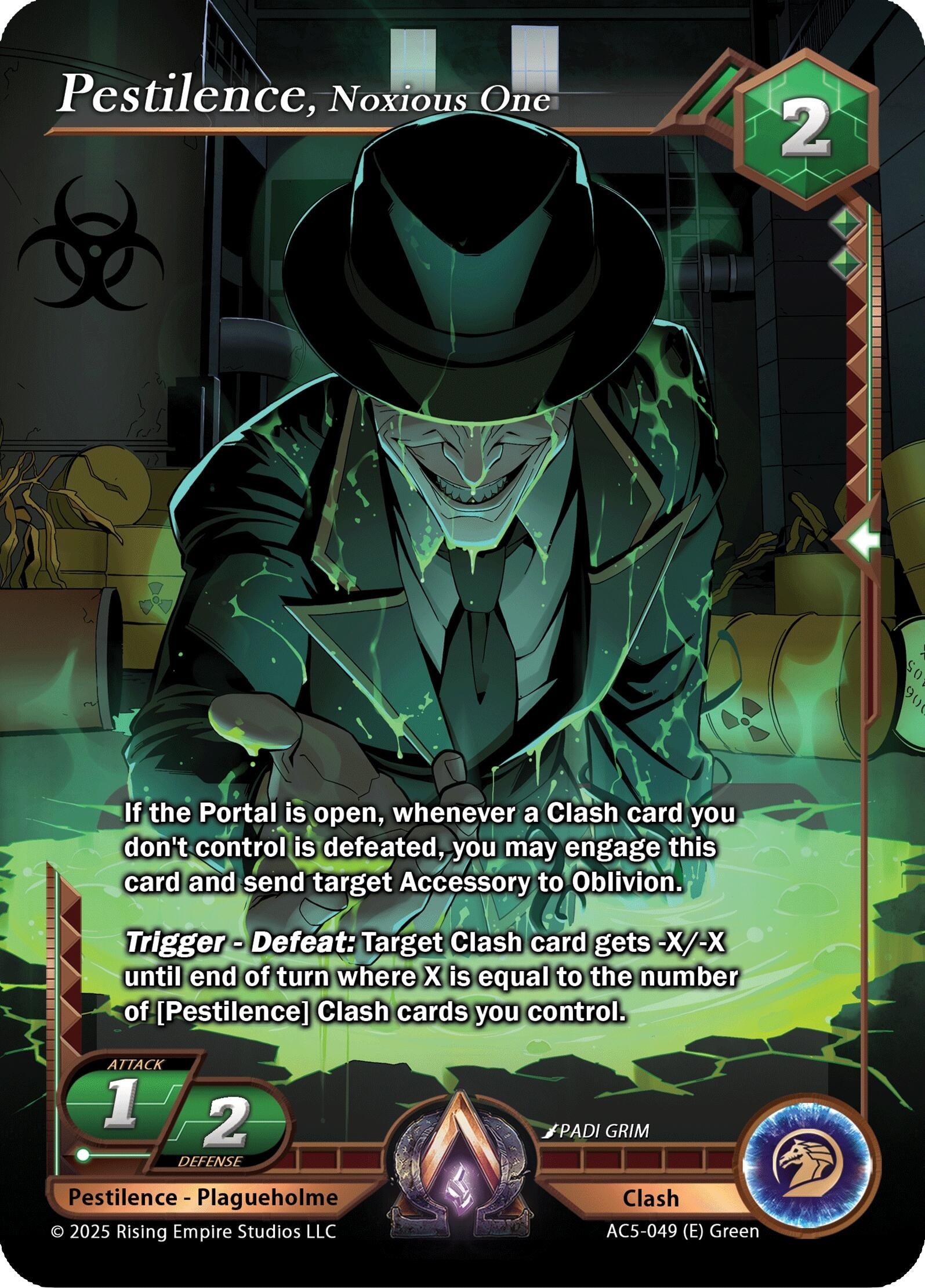 Image for Pestilence, Noxious One (Equilibrium) (AC5-049) - Alpha Clash