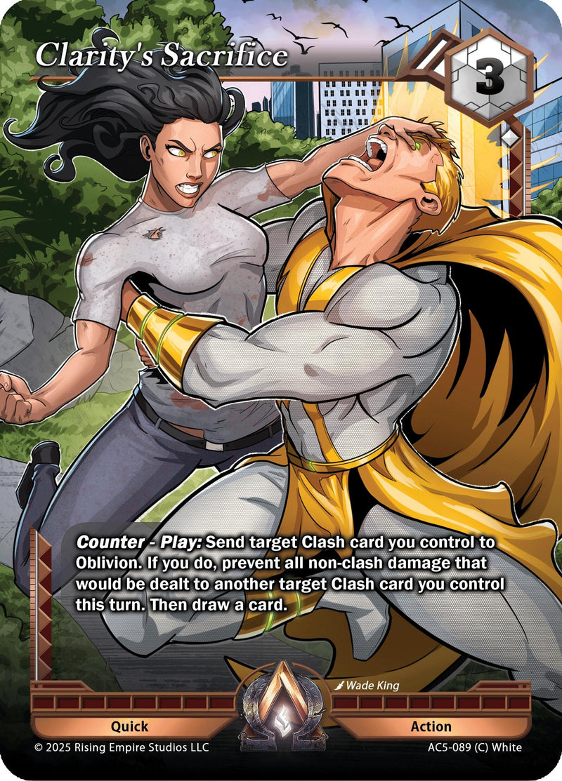 Image for Clarity's Sacrifice (Equilibrium) (AC5-089) - Alpha Clash