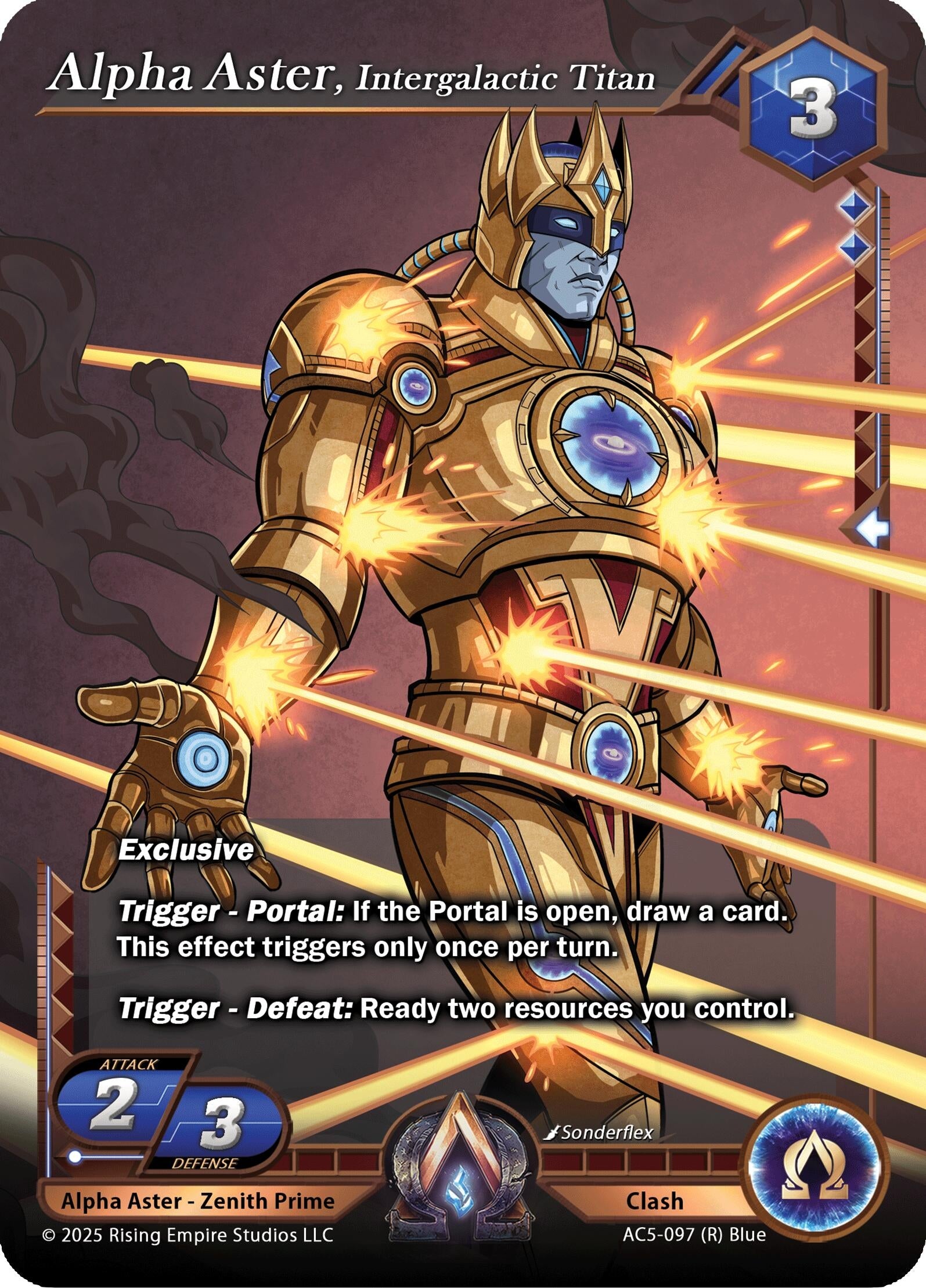 Image for Alpha Aster, Intergalactic Titan (Equilibrium) (AC5-097) - Alpha Clash