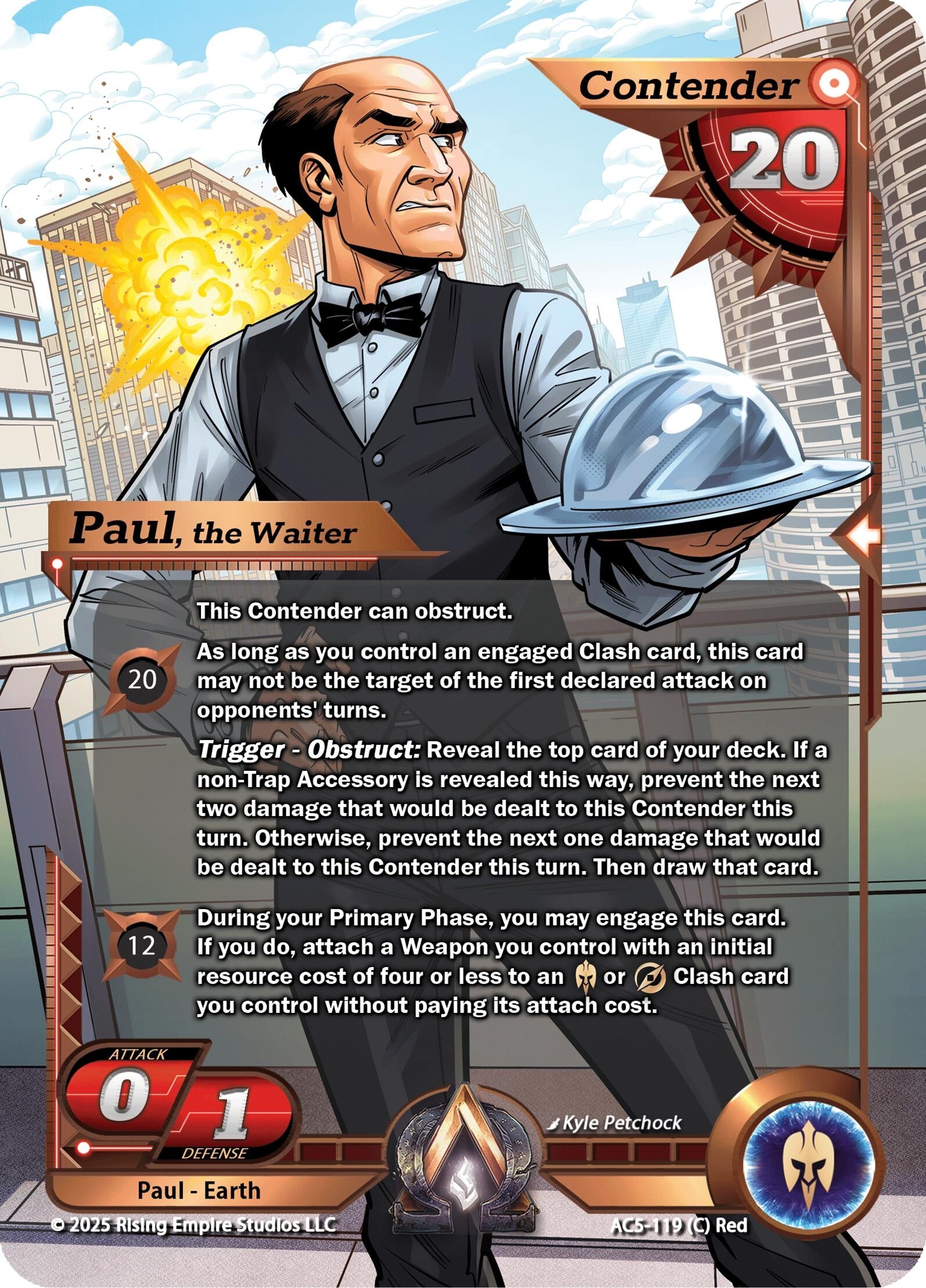 Image for Paul, the Waiter (Equilibrium) (AC5-119) - Alpha Clash