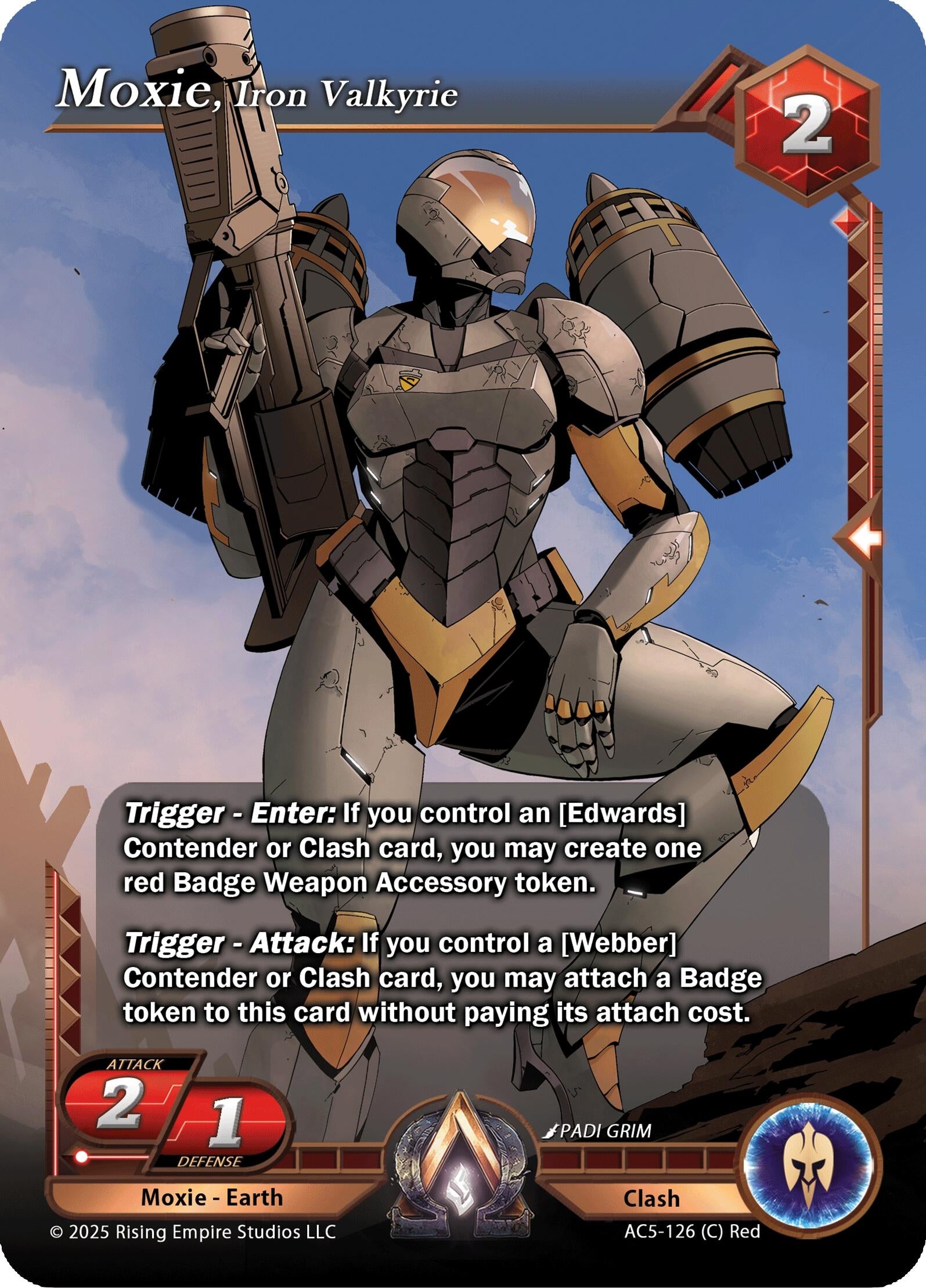 Image for Moxie, Iron Valkryie (Equilibrium) (AC5-126) - Alpha Clash