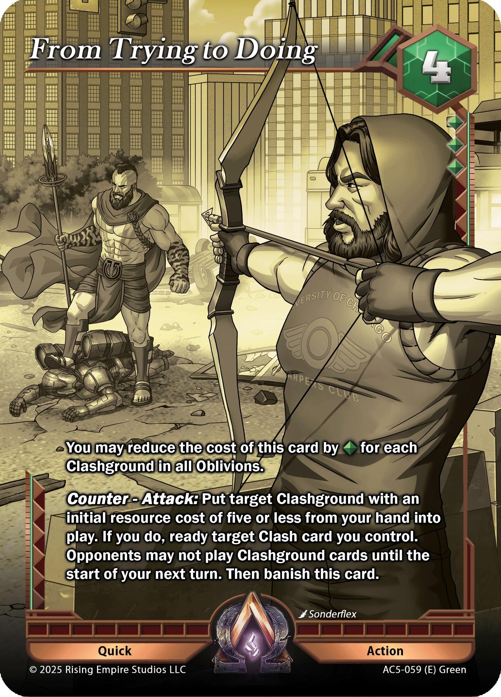 Image for From Trying to Doing (Gold Chase) (Equilibrium) (AC5-059) - Alpha Clash
