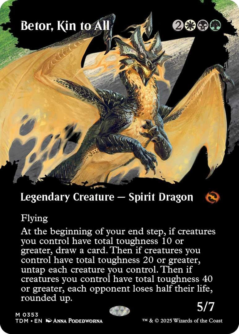 Image for Betor, Kin to All (Borderless) (Tarkir: Dragonstorm) (353) - Magic: The Gathering