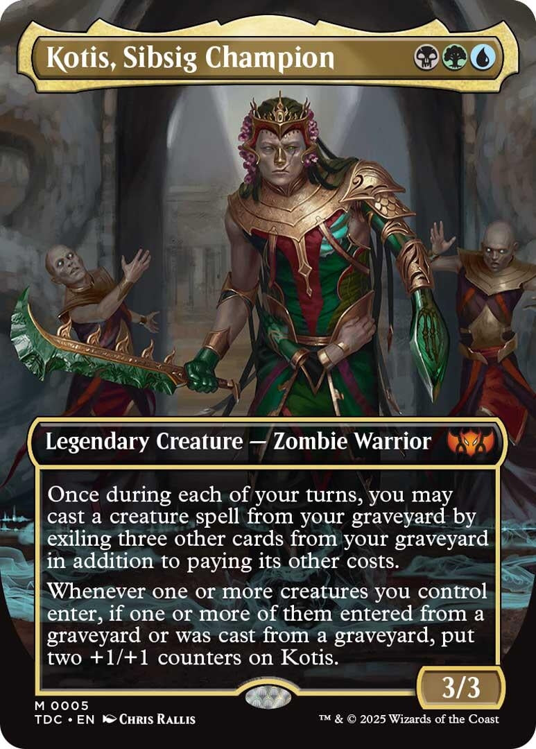 Image for Kotis, Sibsig Champion (Borderless) (Commander: Tarkir: Dragonstorm) (5) - Magic: The Gathering