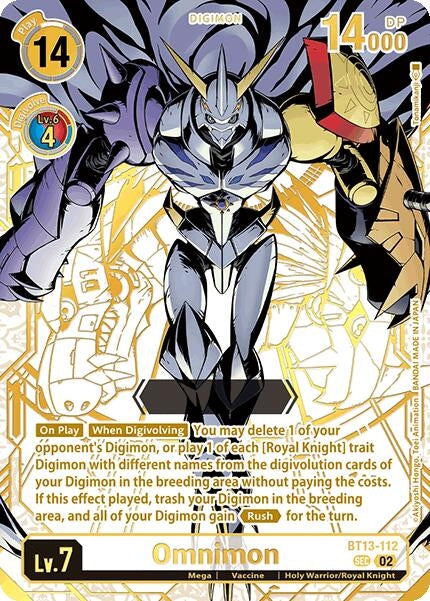 Image for Omnimon (Rare Pull) (BT21) (BT13-112 SEC) - Digimon Card Game