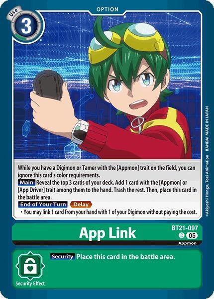 Image for App Link (BT21) (BT21-097 C) - Digimon Card Game