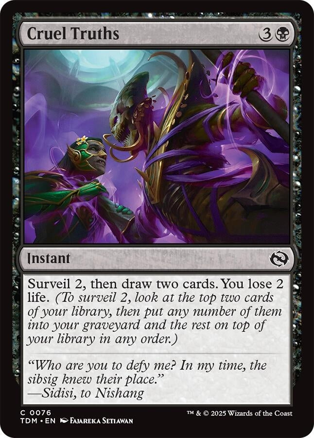 Image for Cruel Truths (Tarkir: Dragonstorm) (76) - Magic: The Gathering