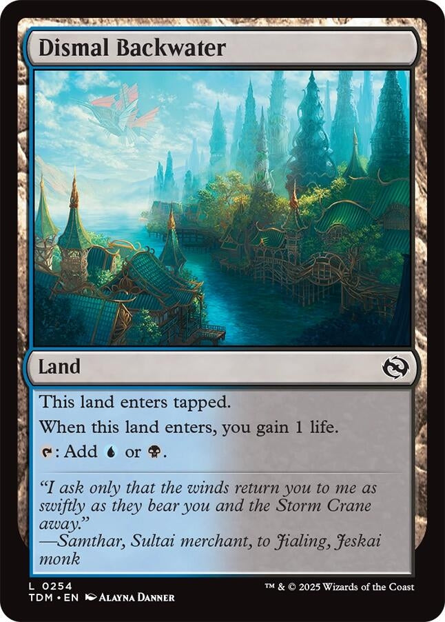 Image for Dismal Backwater (Tarkir: Dragonstorm) (254) - Magic: The Gathering