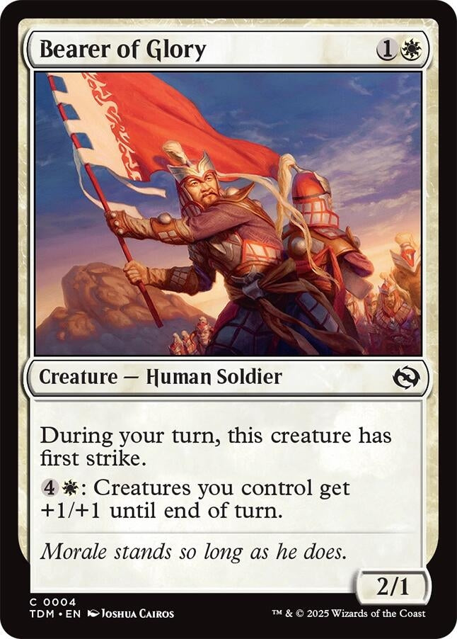 Image for Bearer of Glory (Tarkir: Dragonstorm) (4) - Magic: The Gathering