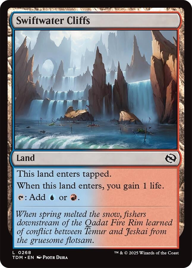 Image for Swiftwater Cliffs (Tarkir: Dragonstorm) (268) - Magic: The Gathering