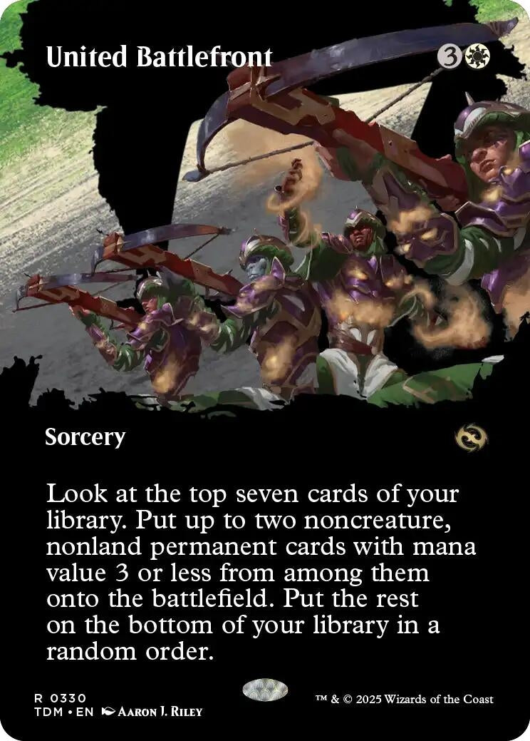 Image for United Battlefront (Borderless) (Tarkir: Dragonstorm) (330) - Magic: The Gathering