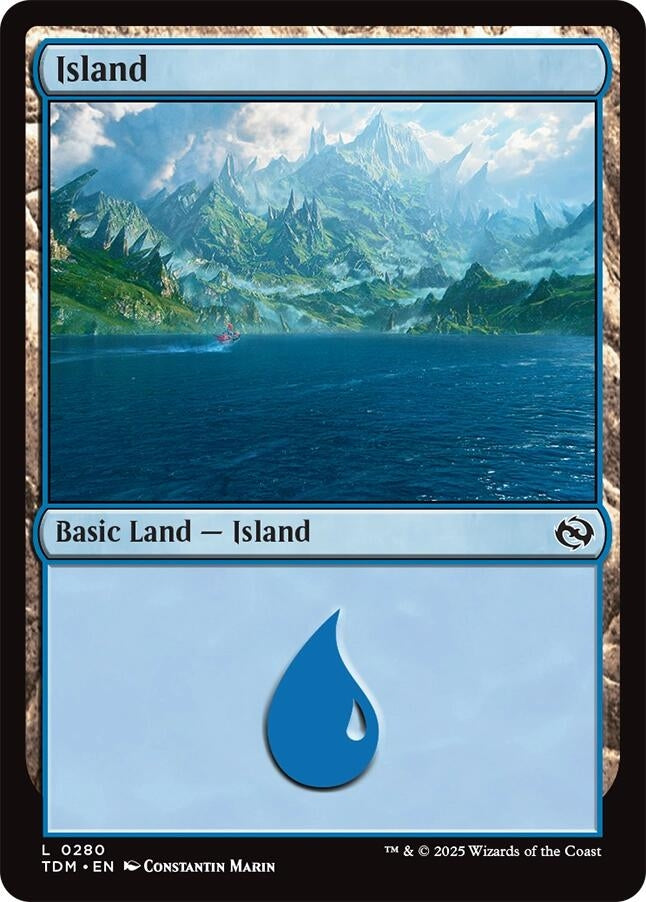 Image for Island (0280) (Tarkir: Dragonstorm) (280) - Magic: The Gathering