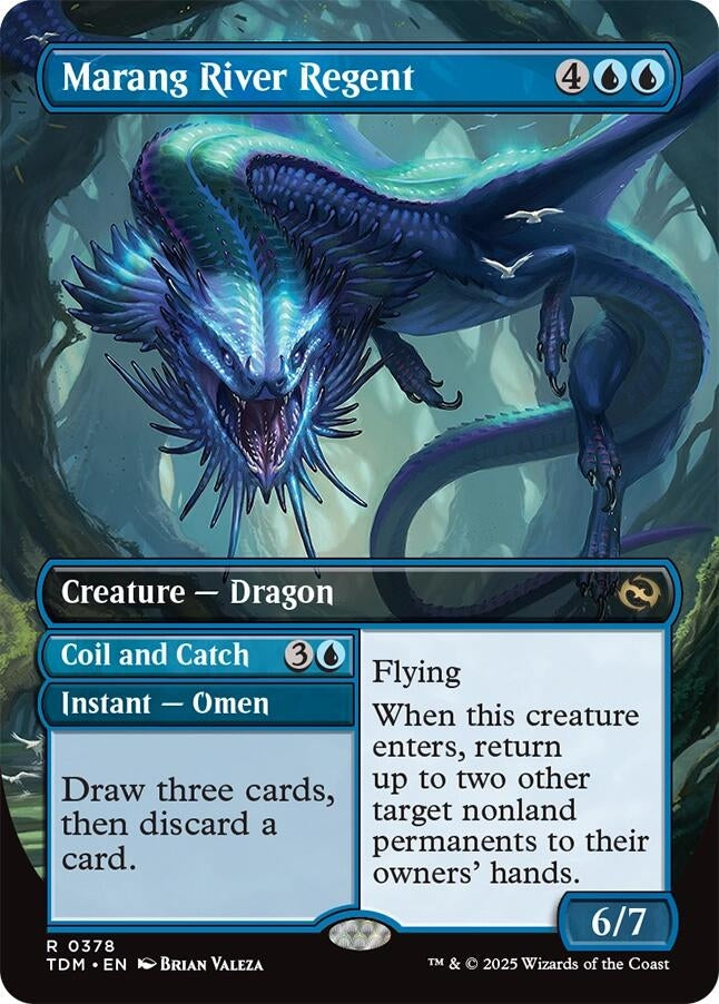 Image for Marang River Regent (Borderless) (Tarkir: Dragonstorm) (378) - Magic: The Gathering
