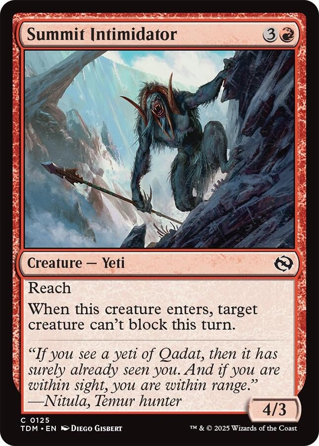 Image for Summit Intimidator (Tarkir: Dragonstorm) (125) - Magic: The Gathering