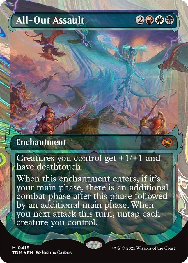Image for All-Out Assault (Showcase) (Halo Foil) (Tarkir: Dragonstorm) (415) - Magic: The Gathering