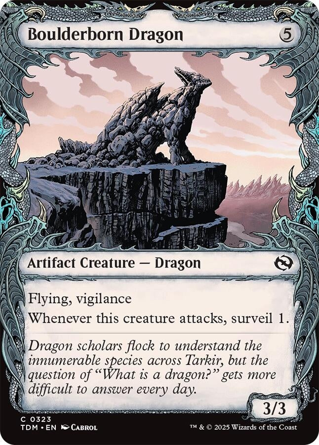Image for Boulderborn Dragon (Showcase) (Tarkir: Dragonstorm) (323) - Magic: The Gathering