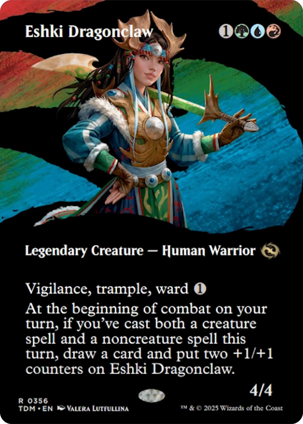 Image for Eshki Dragonclaw (Borderless) (Tarkir: Dragonstorm) (356) - Magic: The Gathering