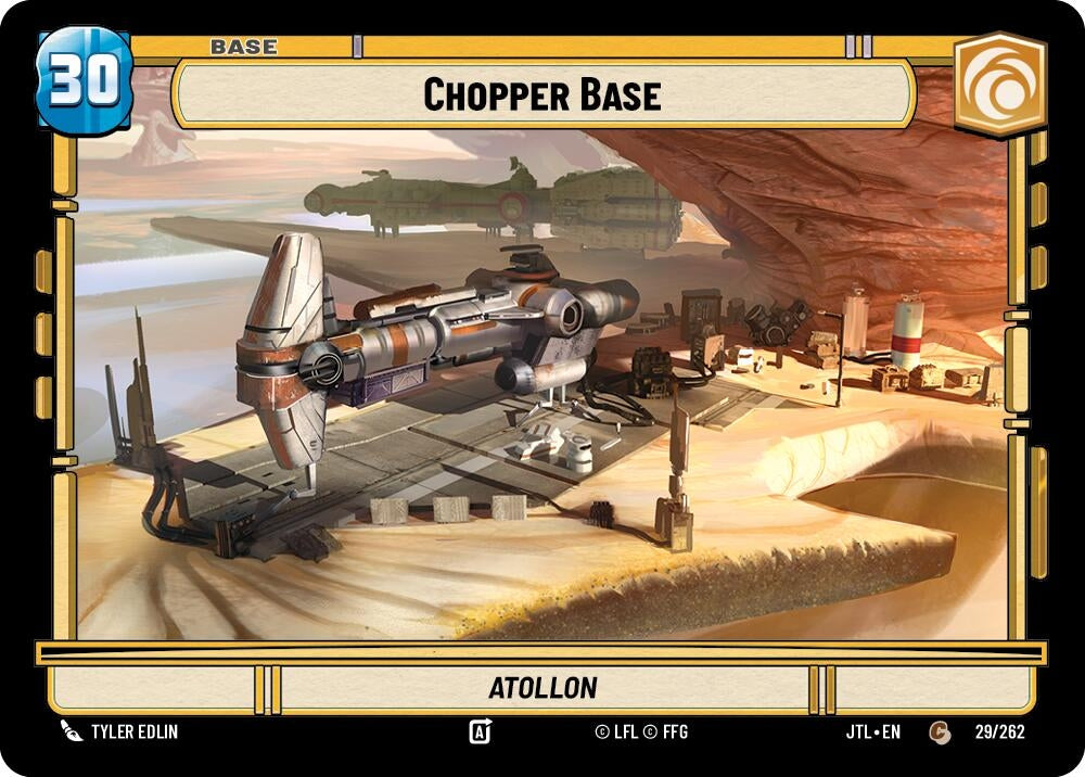 Image for Chopper Base // Shield (Jump to Lightspeed) (029/262 // T04/T04) - Star Wars: Unlimited