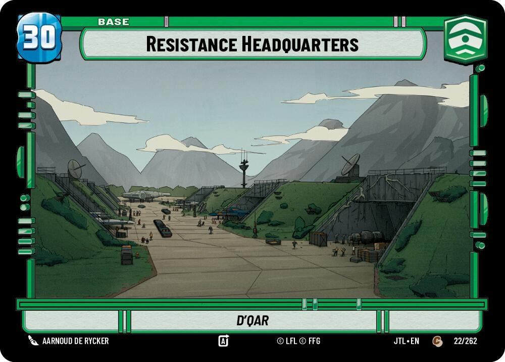 Image for Resistance Headquarters // X-Wing (Jump to Lightspeed) (022/262 // T02/T04) - Star Wars: Unlimited