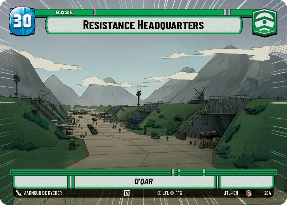 Image for Resistance Headquarters // X-Wing (Hyperspace) (Jump to Lightspeed) (284 // T06) - Star Wars: Unlimited