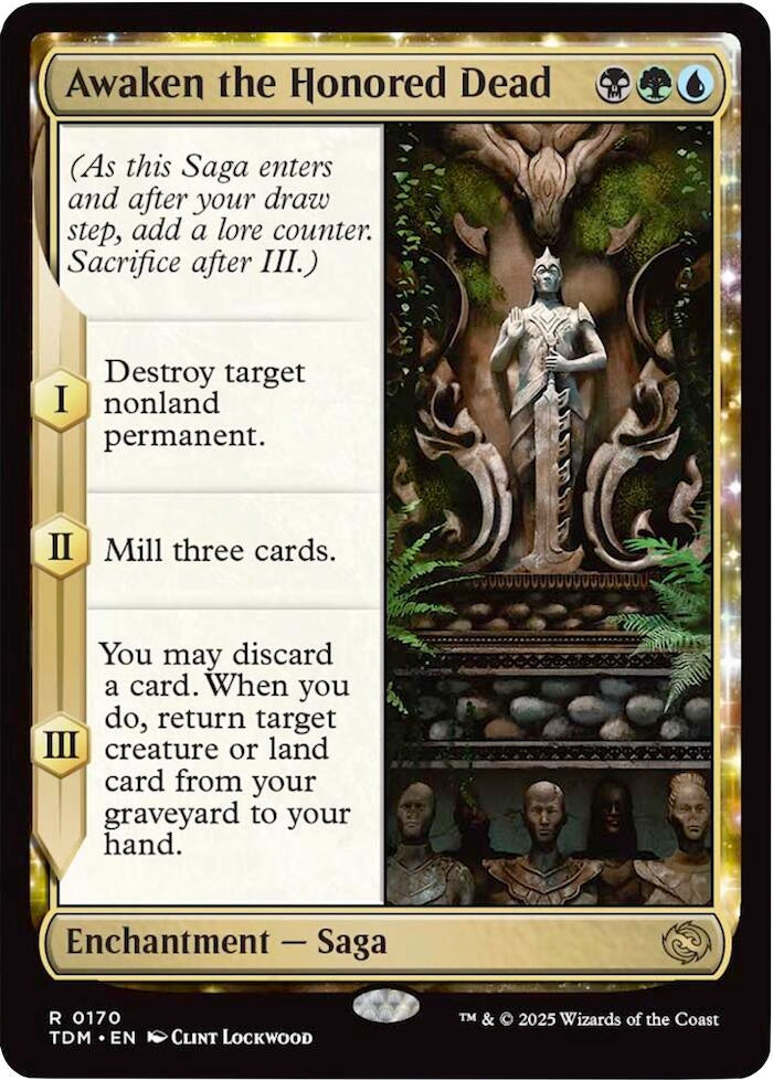 Image for Awaken the Honored Dead (Tarkir: Dragonstorm) (170) - Magic: The Gathering
