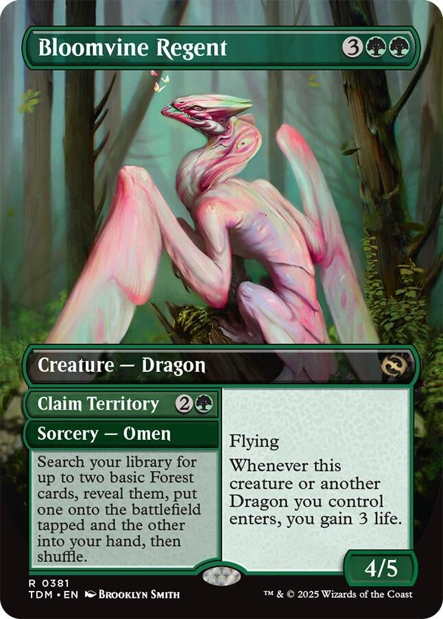 Image for Bloomvine Regent (Borderless) (Tarkir: Dragonstorm) (381) - Magic: The Gathering