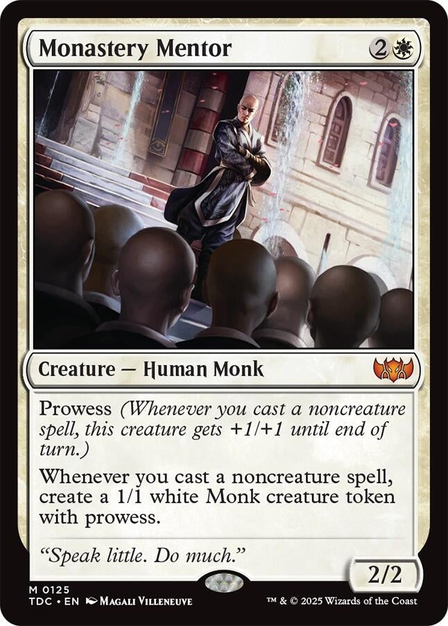 Image for Monastery Mentor (Commander: Tarkir: Dragonstorm) (125) - Magic: The Gathering