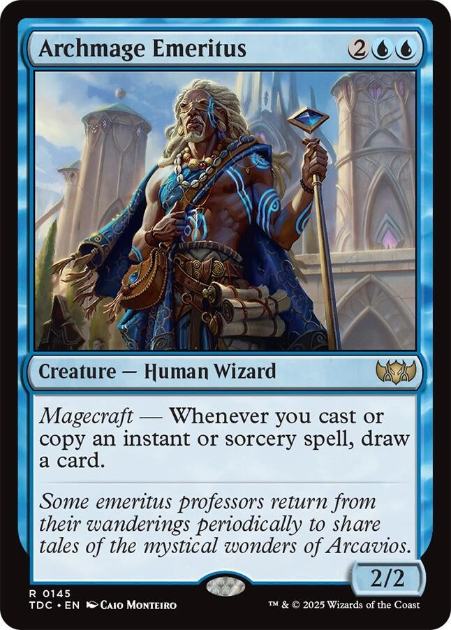 Image for Archmage Emeritus (Commander: Tarkir: Dragonstorm) (145) - Magic: The Gathering