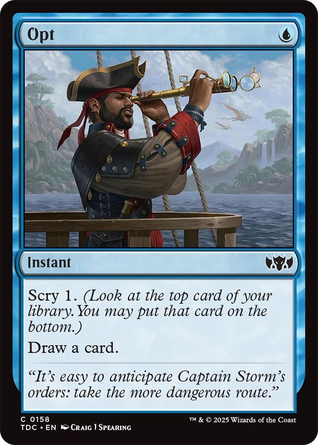 Image for Opt (Commander: Tarkir: Dragonstorm) (158) - Magic: The Gathering