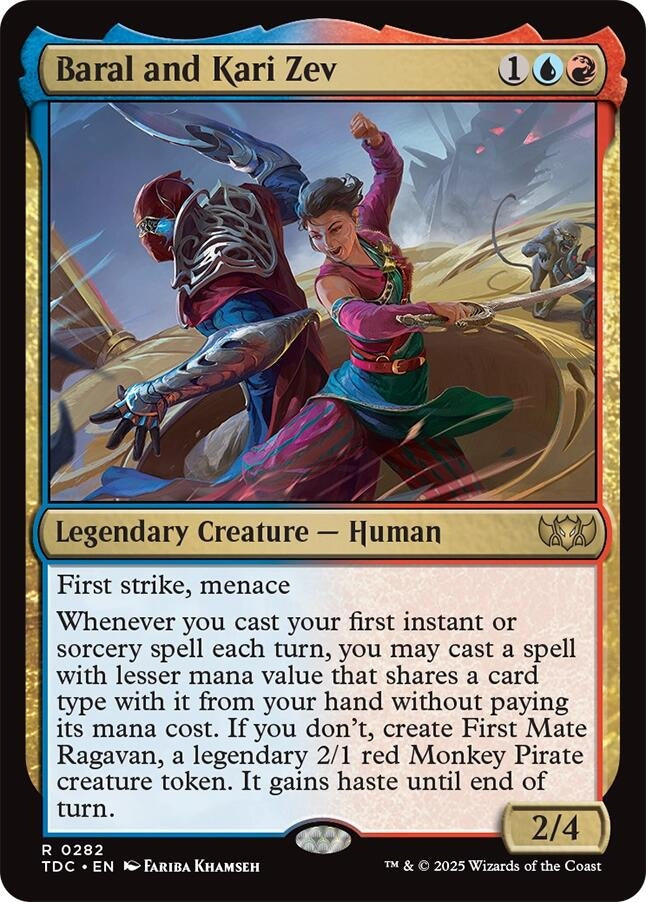 Image for Baral and Kari Zev (Commander: Tarkir: Dragonstorm) (282) - Magic: The Gathering