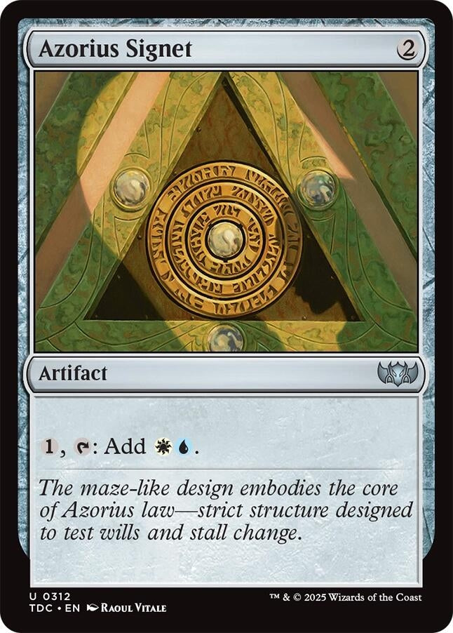 Image for Azorius Signet (Commander: Tarkir: Dragonstorm) (312) - Magic: The Gathering