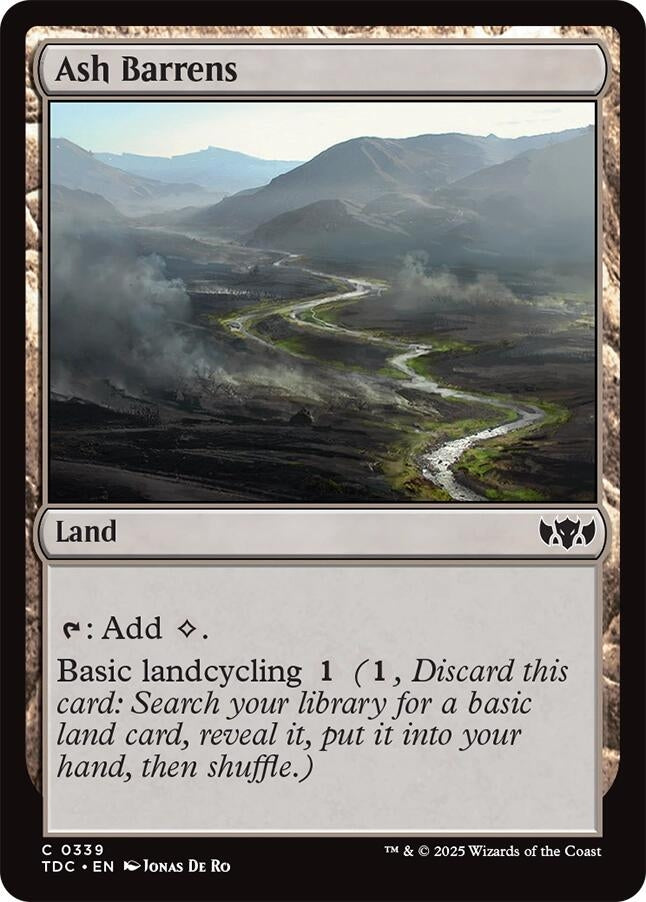 Image for Ash Barrens (Commander: Tarkir: Dragonstorm) (339) - Magic: The Gathering