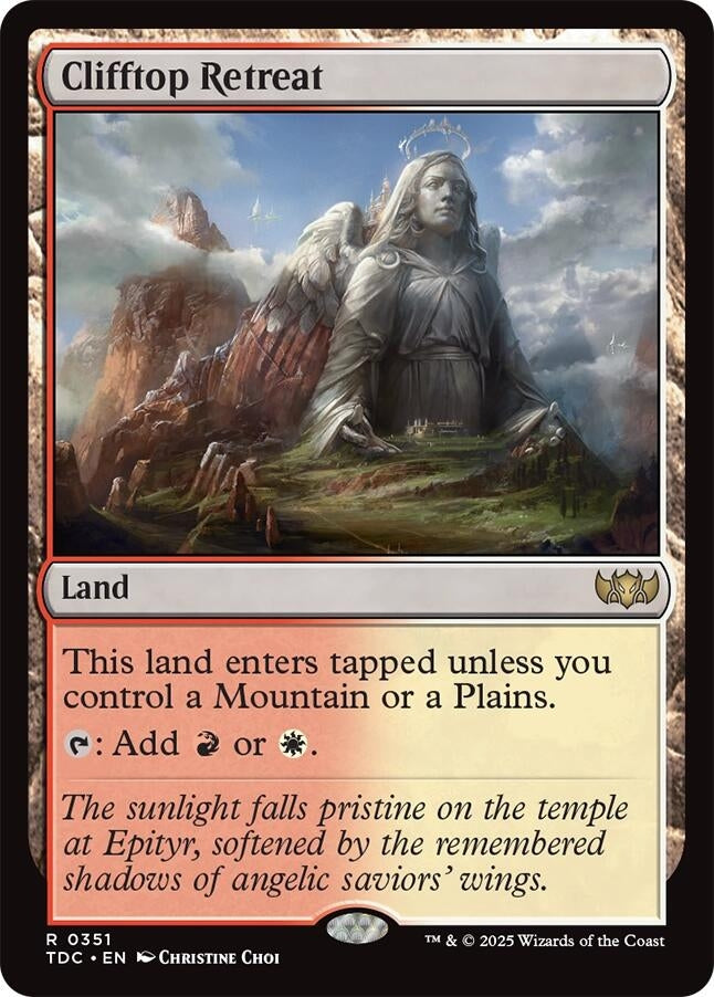 Image for Clifftop Retreat (Commander: Tarkir: Dragonstorm) (351) - Magic: The Gathering