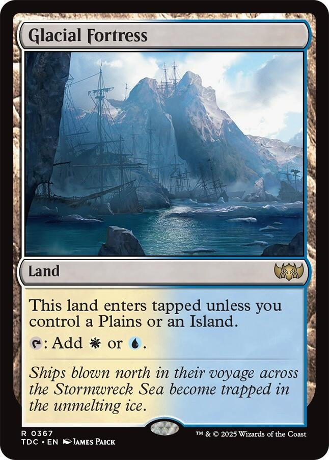 Image for Glacial Fortress (Commander: Tarkir: Dragonstorm) (367) - Magic: The Gathering