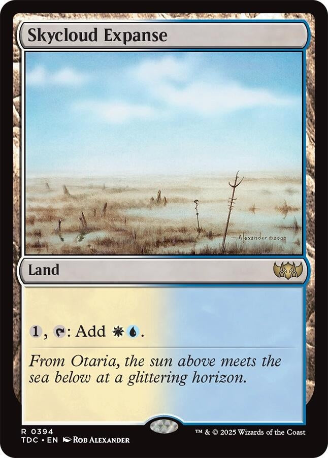 Image for Skycloud Expanse (Commander: Tarkir: Dragonstorm) (394) - Magic: The Gathering
